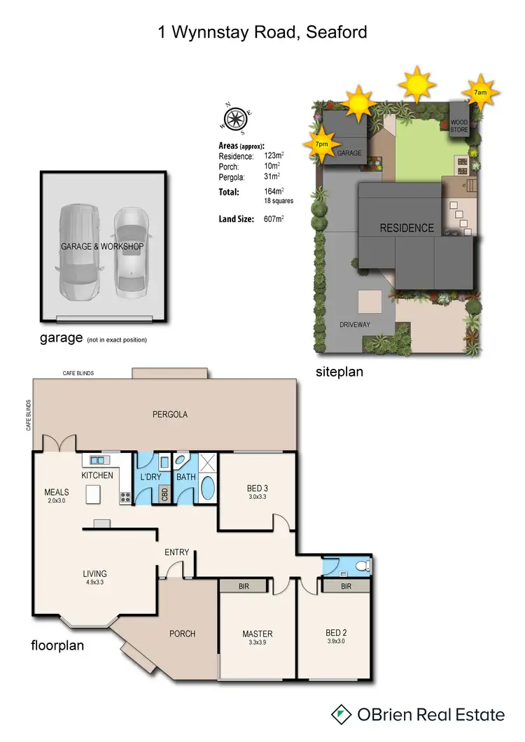 Floorplan of Homely house listing, 1 Wynnstay Road, Seaford VIC 3198