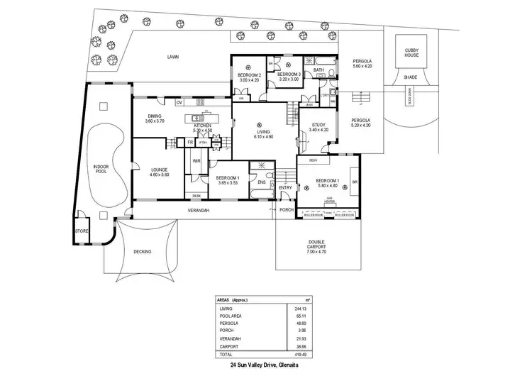 Floorplan of Homely house listing, 24 Sun Valley Drive, Glenalta SA 5052