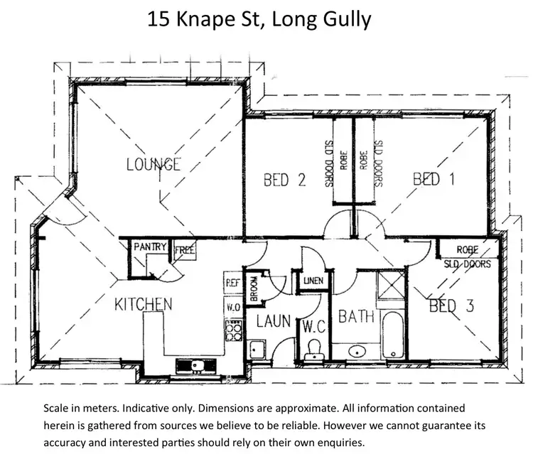 Floorplan of Homely house listing, 15 Knape Street, Long Gully VIC 3550