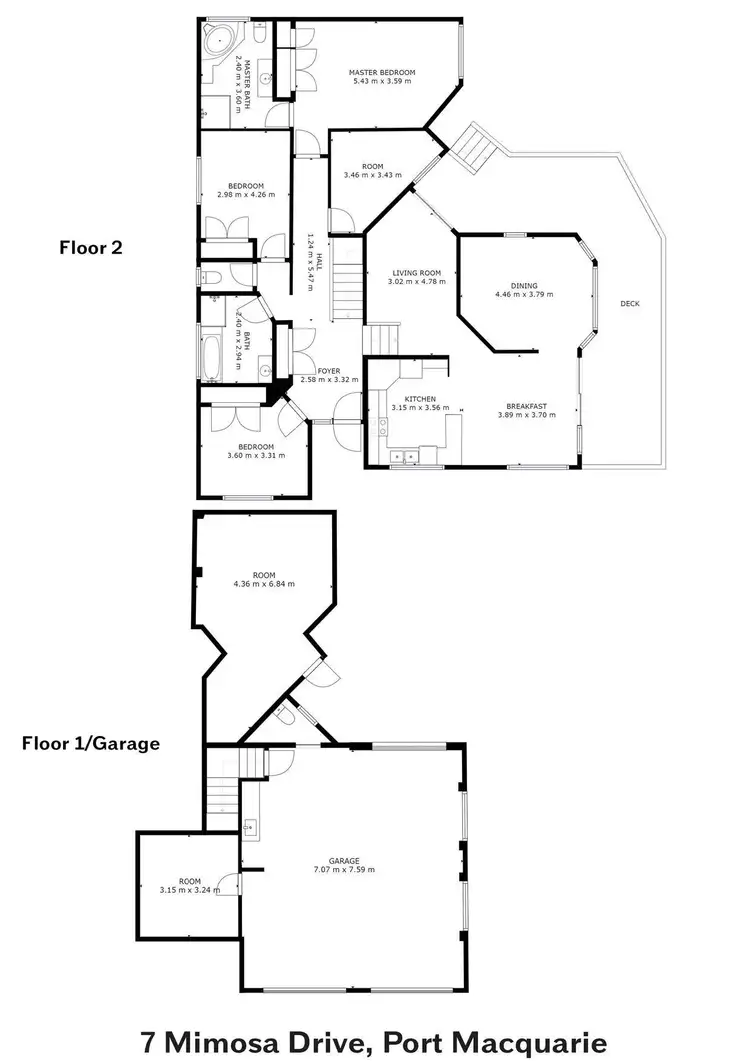 Floorplan of Homely house listing, 7 Mimosa Drive, Port Macquarie NSW 2444