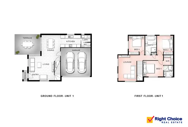 Floorplan of Homely townhouse listing, 1/149 The Boulevarde, Oak Flats NSW 2529