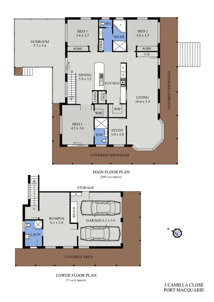 Floorplan of Homely house listing, 5 Camilla Close, Port Macquarie NSW 2444