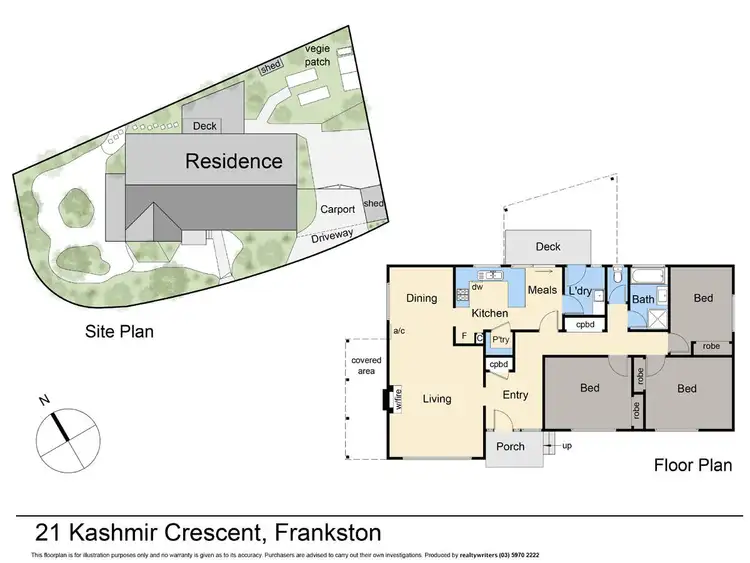 Floorplan of Homely house listing, 21 Kashmir Crescent, Frankston VIC 3199