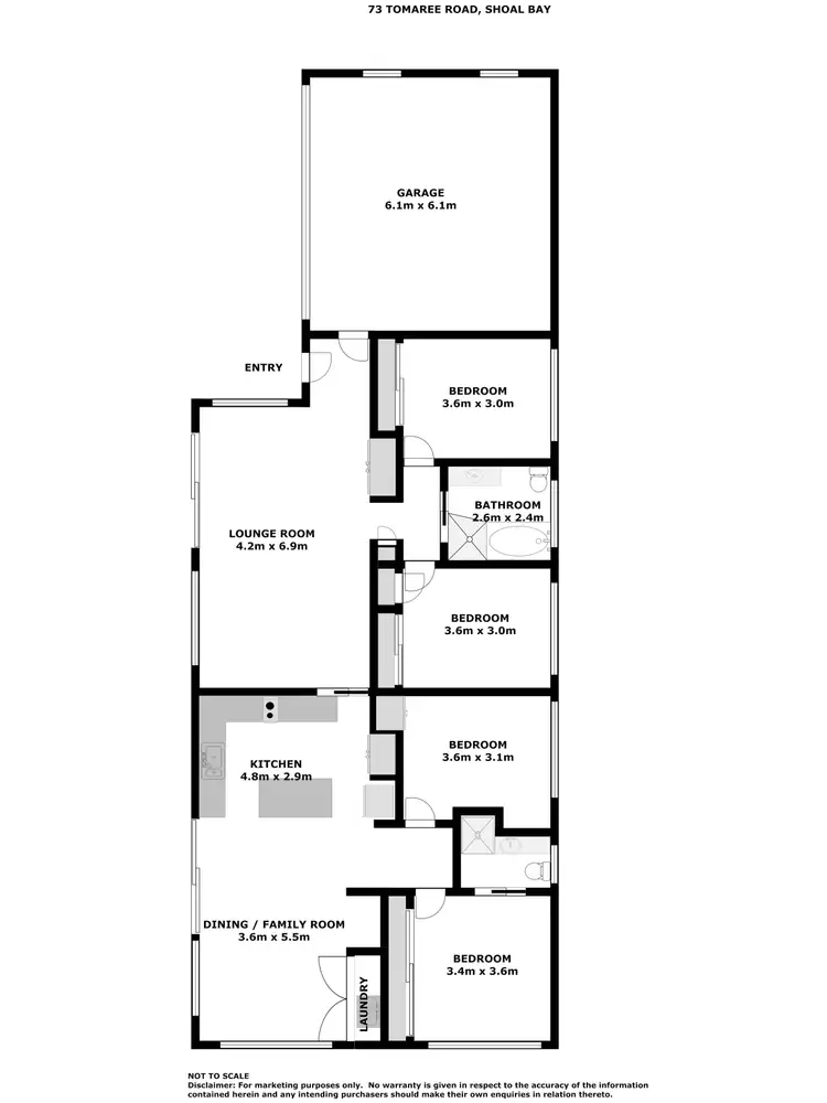 Floorplan of Homely house listing, 73 Tomaree Road, Shoal Bay NSW 2315