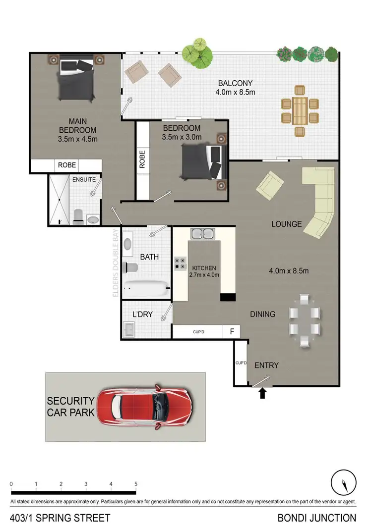 Floorplan of Homely apartment listing, 403/1 Spring Street, Bondi Junction NSW 2022
