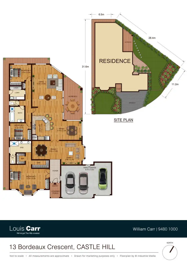 Floorplan of Homely house listing, 13 Bordeaux Crescent, Castle Hill NSW 2154