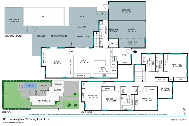 Floorplan of Homely house listing, 81 Carrington Parade, Curl Curl NSW 2096