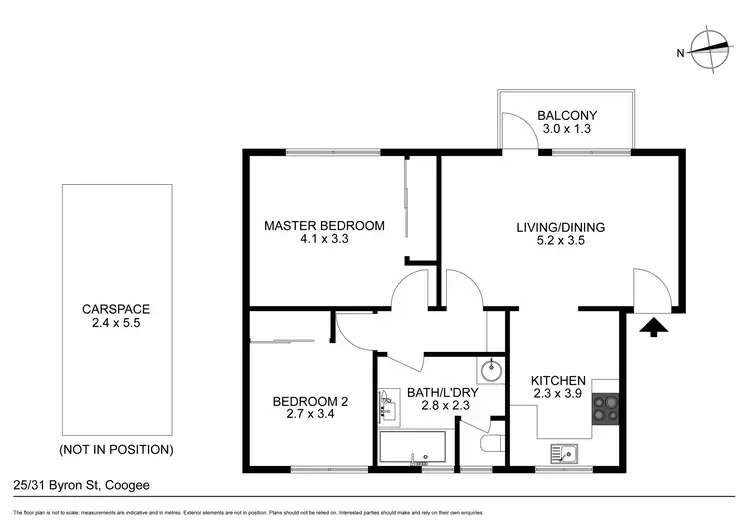 Floorplan of Homely apartment listing, 25/31 Byron Street, Coogee NSW 2034
