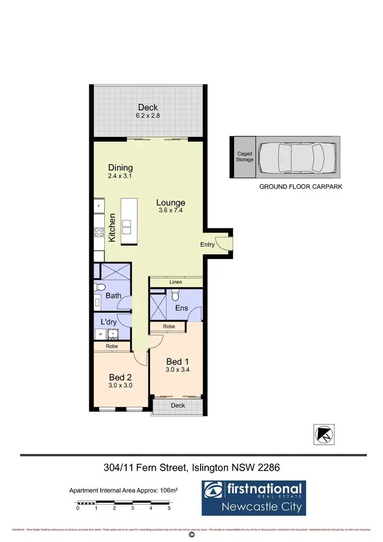 Floorplan of Homely apartment listing, 304/11 Fern Street, Islington NSW 2296