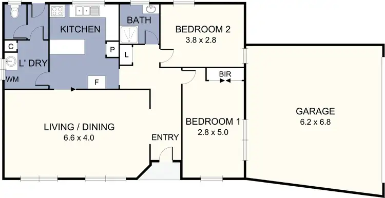 Floorplan of Homely house listing, 118 Sunset Boulevard, Jacana VIC 3047