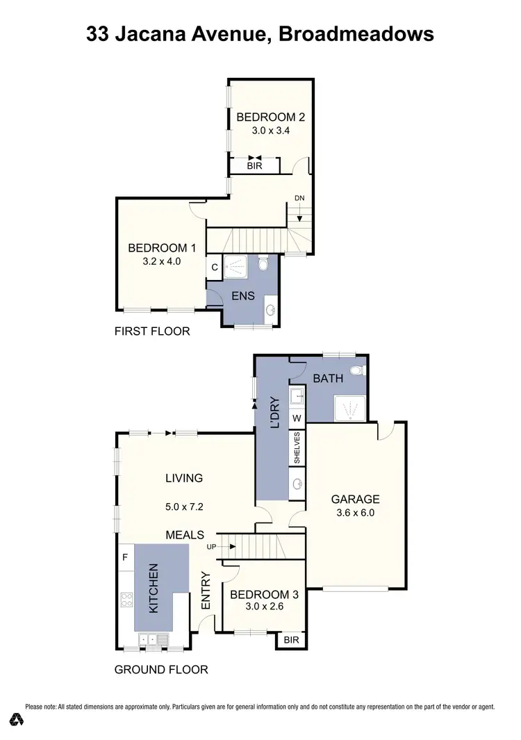 Floorplan of Homely house listing, 33 Jacana Avenue, Broadmeadows VIC 3047