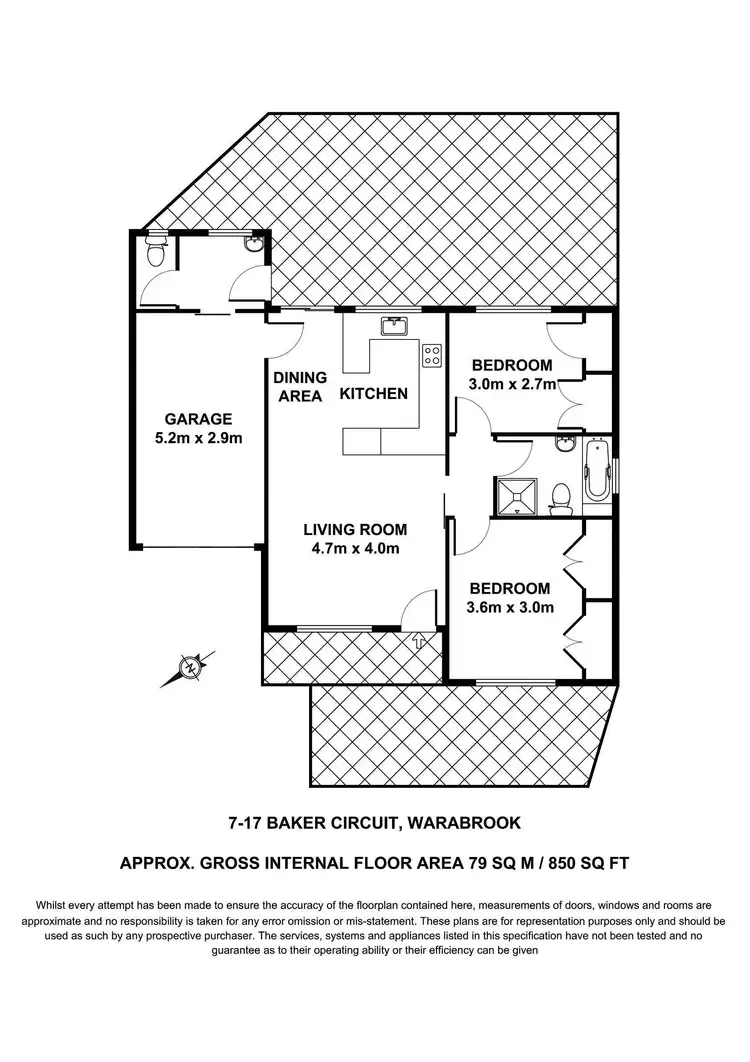 Floorplan of Homely villa listing, 7/17 Bakeri Circuit, Warabrook NSW 2304