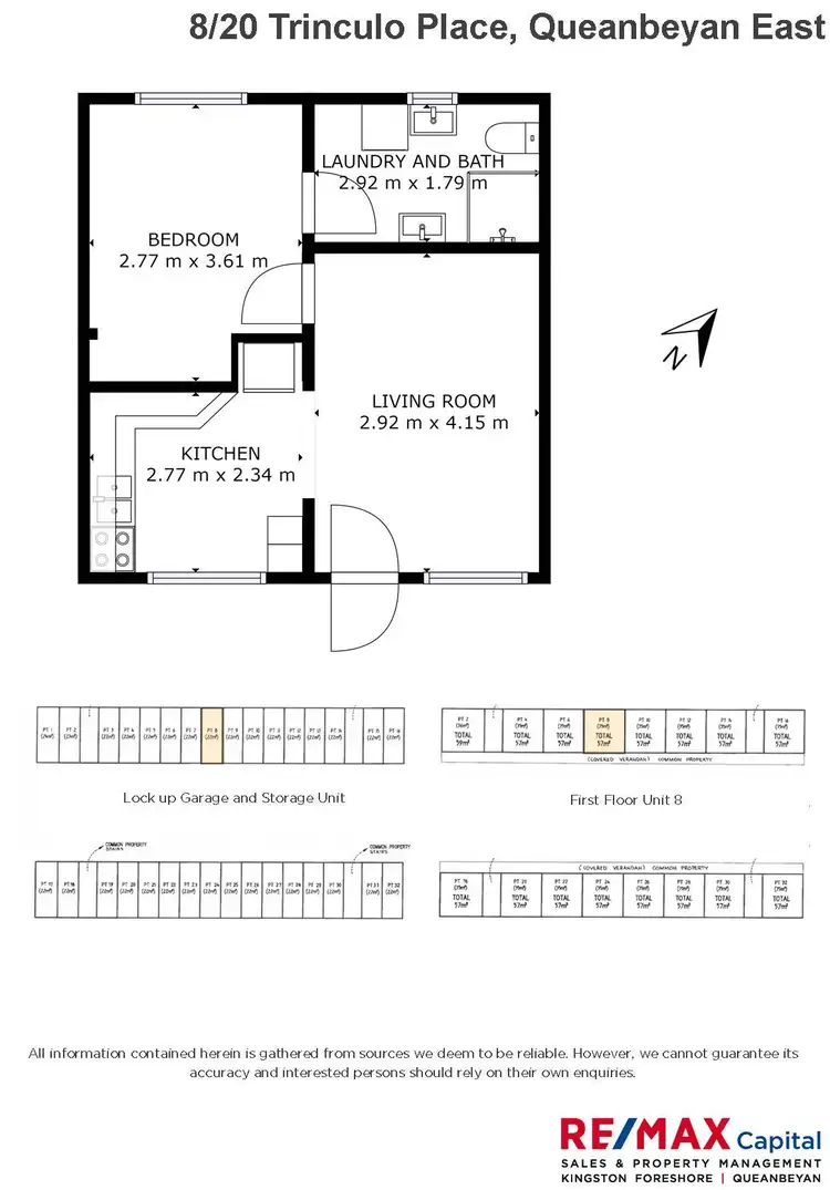 Floorplan of Homely unit listing, 8/20 Trinculo Place, Queanbeyan NSW 2620