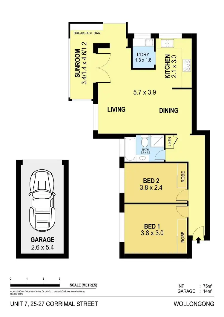 Floorplan of Homely apartment listing, 7/25-27 Corrimal Street, Wollongong NSW 2500