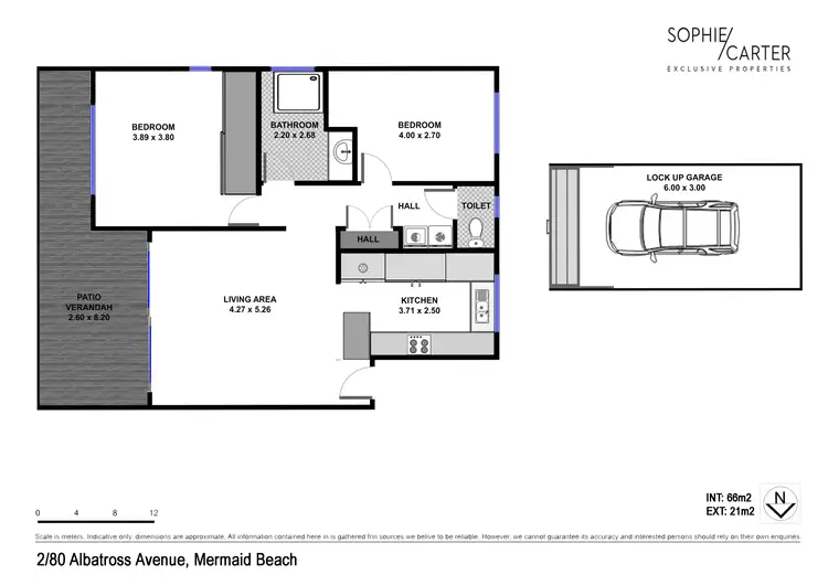 Floorplan of Homely unit listing, 2/80 Albatross Avenue, Mermaid Beach QLD 4218