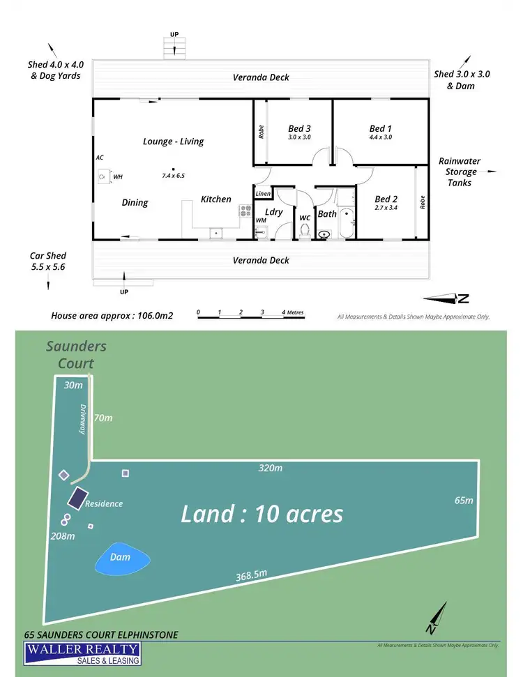 Floorplan of Homely house listing, 65 Saunders Court, Elphinstone VIC 3448