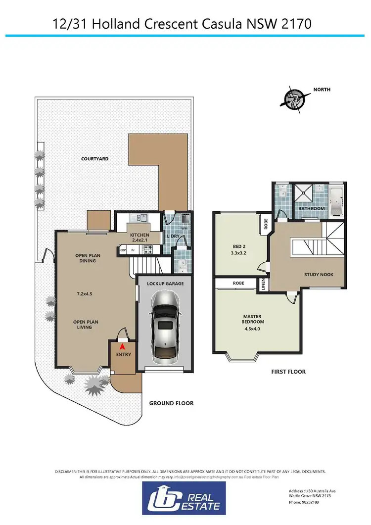 Floorplan of Homely townhouse listing, 12/31 Holland Crescent, Casula NSW 2170