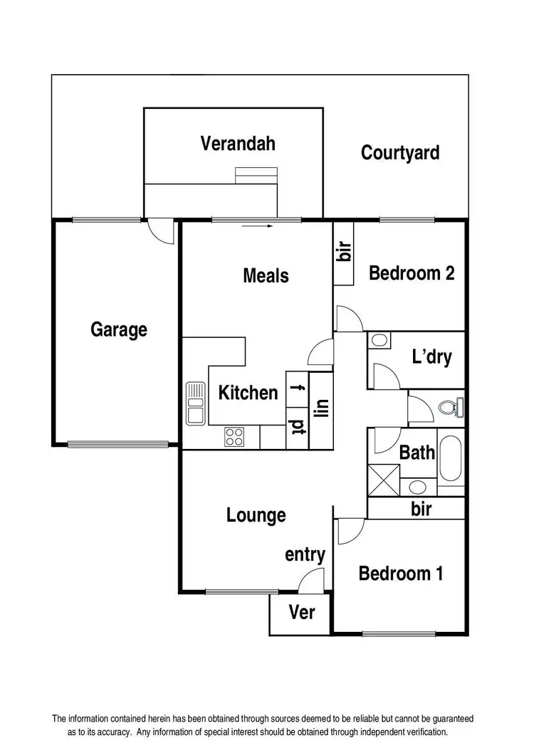 Floorplan of Homely unit listing, 2/8 O'Connor Street, Reservoir VIC 3073