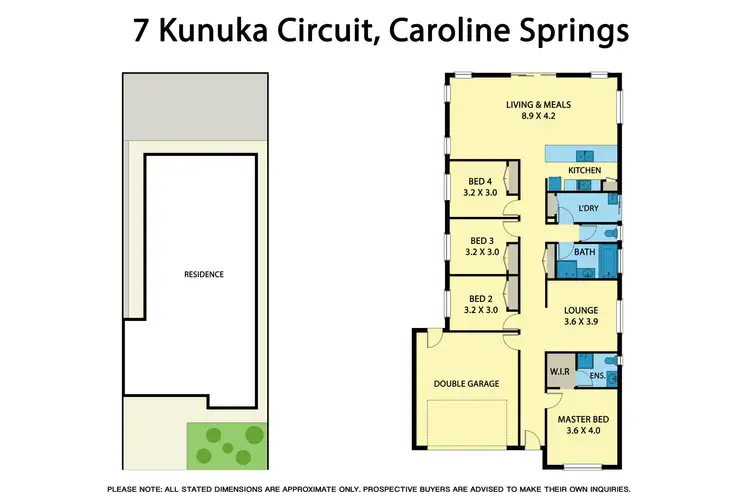 Floorplan of Homely house listing, 7 Kunuka Circuit, Caroline Springs VIC 3023
