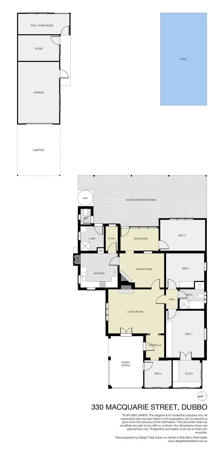Floorplan of Homely house listing, 330 Macquarie Street, Dubbo NSW 2830