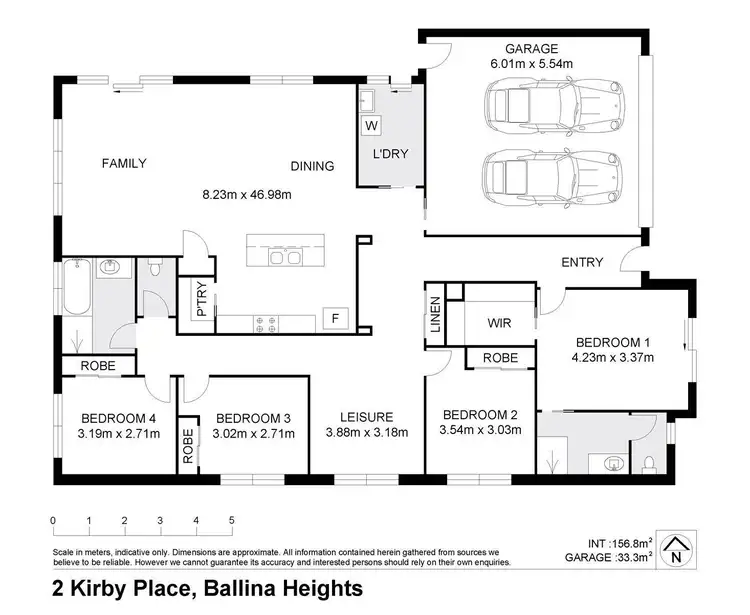 Floorplan of Homely house listing, 2 Kirby Place, Cumbalum NSW 2478