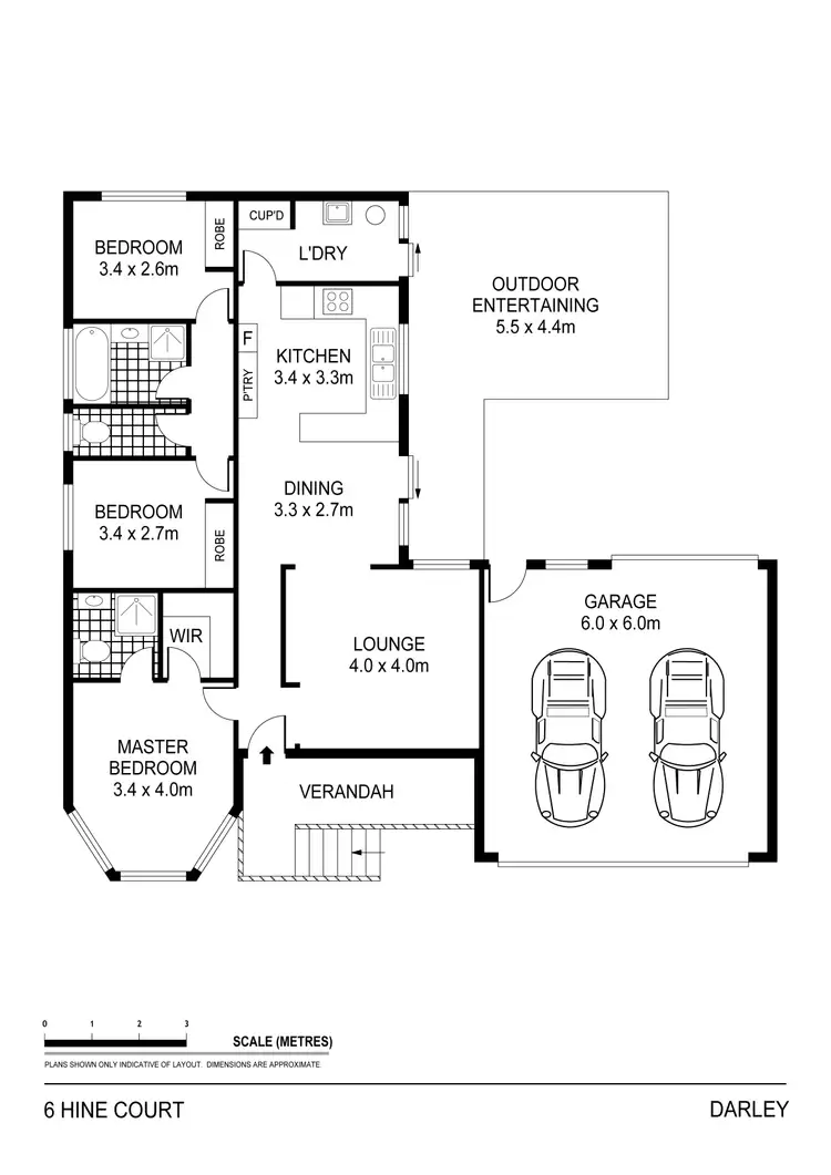 Floorplan of Homely house listing, 6 Hine Court, Darley VIC 3340