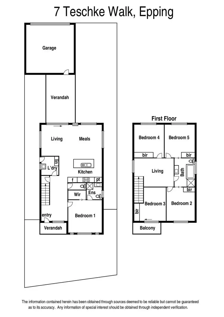 Floorplan of Homely house listing, 7 Teschke Walk, Epping VIC 3076