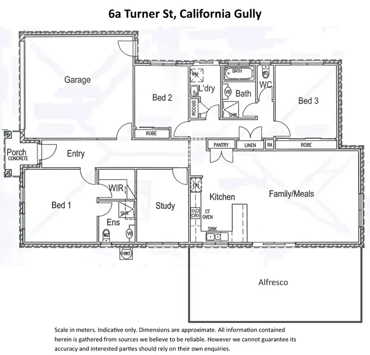 Floorplan of Homely house listing, 6a Turner Street, Eaglehawk VIC 3556