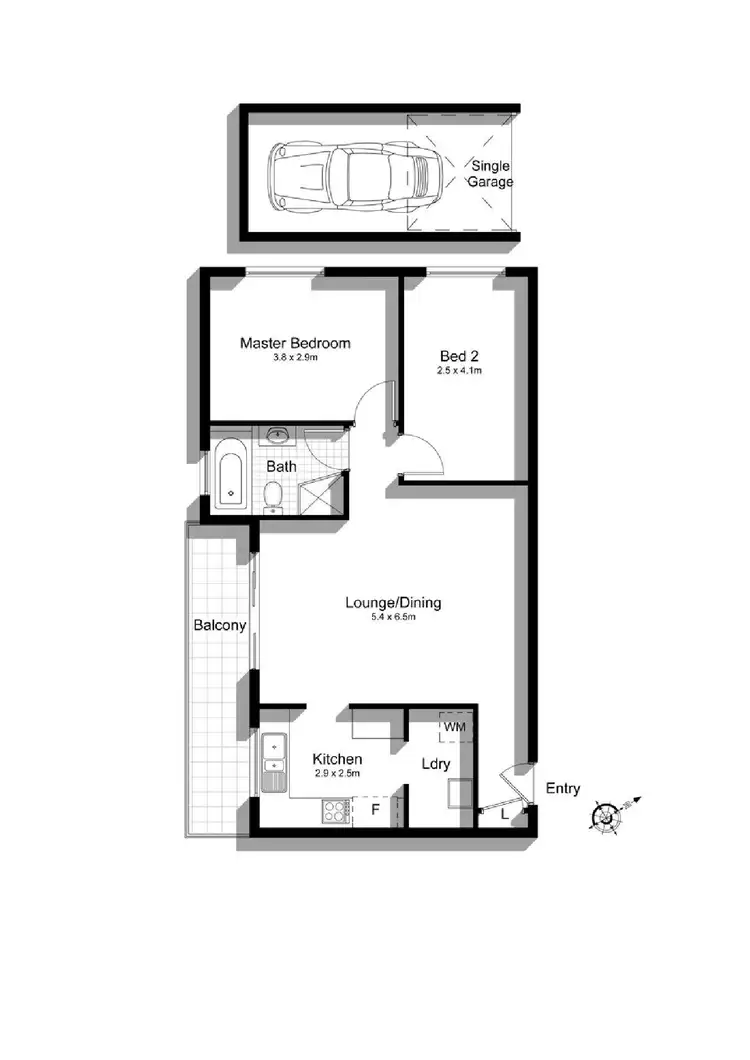 Floorplan of Homely apartment listing, 8/16-20 Allison Road, Cronulla NSW 2230