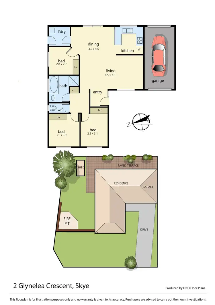 Floorplan of Homely house listing, 2 Glynlea Crescent, Skye VIC 3977