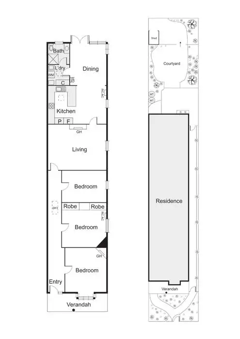Floorplan of Homely house listing, 71 Milton Street, Elwood VIC 3184