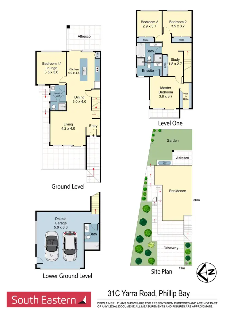 Floorplan of Homely semi-detached listing, 31C & 33 Yarra Road, Phillip Bay NSW 2036