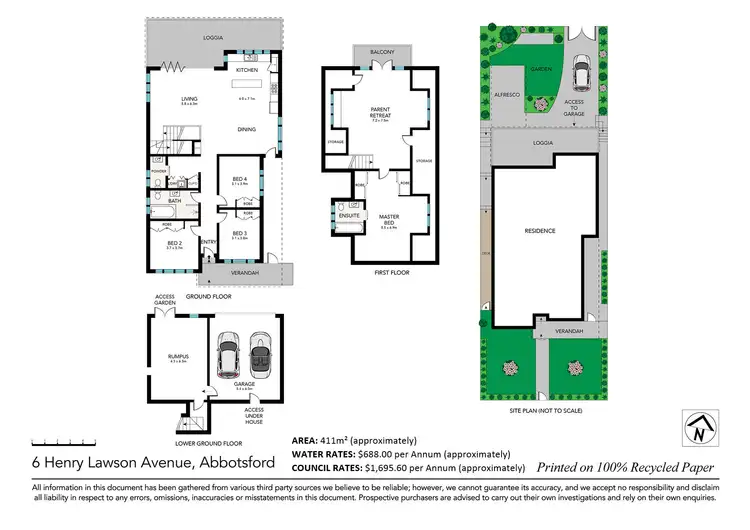 Floorplan of Homely house listing, 6 Henry Lawson Avenue, Abbotsford NSW 2046