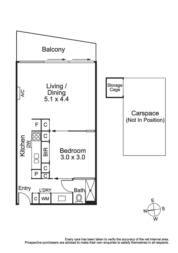 Floorplan of Homely apartment listing, 104/102 Rankins Road, Kensington VIC 3031