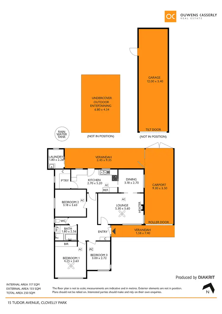 Floorplan of Homely house listing, 15 Tudor Avenue, Clovelly Park SA 5042