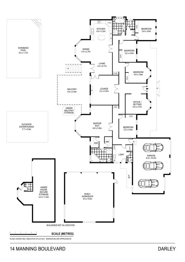 Floorplan of Homely house listing, 14 Manning Boulevard, Darley VIC 3340