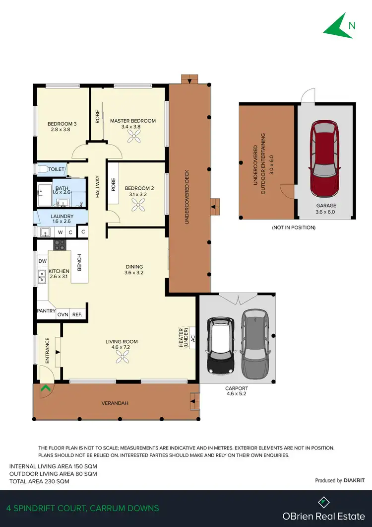 Floorplan of Homely house listing, 4 Spindrift Court, Carrum Downs VIC 3201