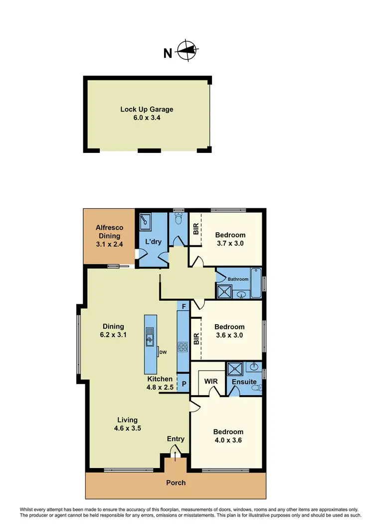 Floorplan of Homely unit listing, 1/4 Baynton Street, Sunshine North VIC 3020