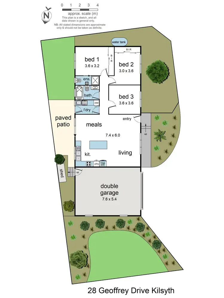 Floorplan of Homely house listing, 28 Geoffrey Drive, Kilsyth VIC 3137