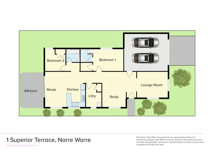Floorplan of Homely house listing, 1 Superior Terrace, Narre Warren VIC 3805