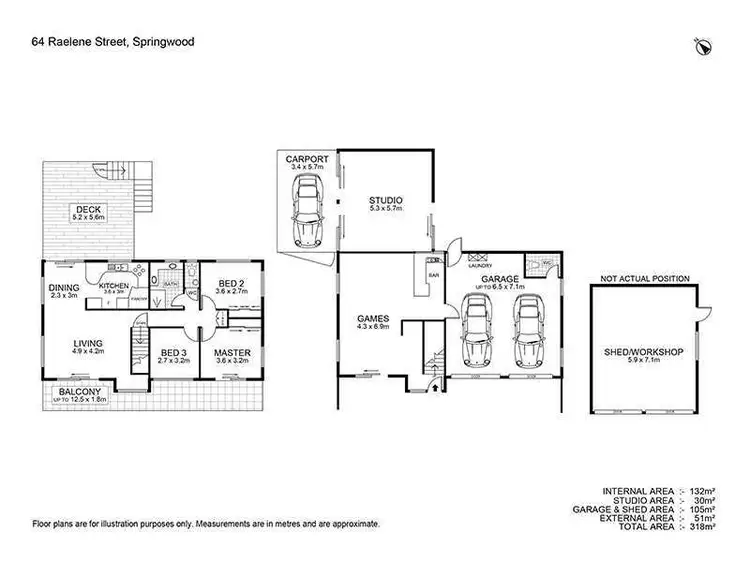 Floorplan of Homely house listing, 64 Raelene Terrace, Springwood QLD 4127