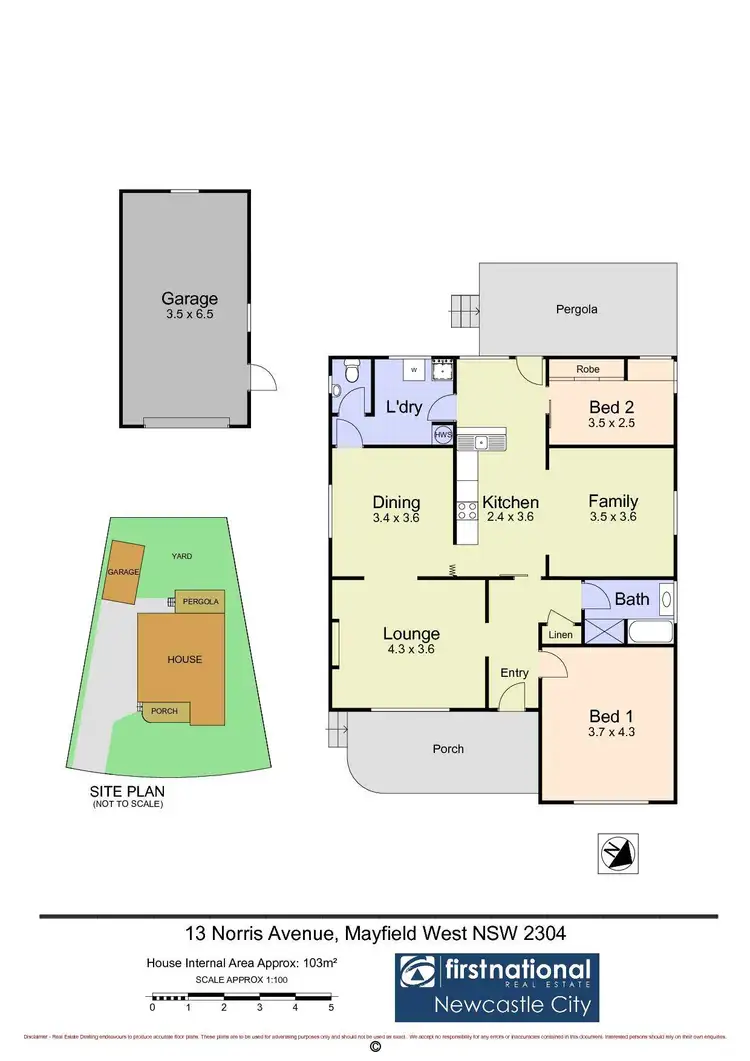 Floorplan of Homely house listing, 13 Norris Avenue, Mayfield West NSW 2304