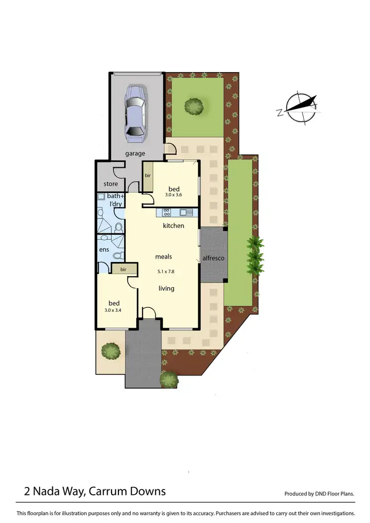 Floorplan of Homely apartment listing, 2 Nada Way, Carrum Downs VIC 3201