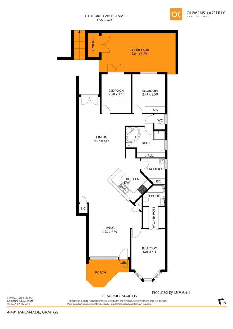Floorplan of Homely unit listing, 4/491 Esplanade, Grange SA 5022