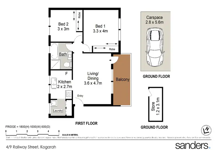 Floorplan of Homely unit listing, 4/9-11 Railway Street, Kogarah NSW 2217