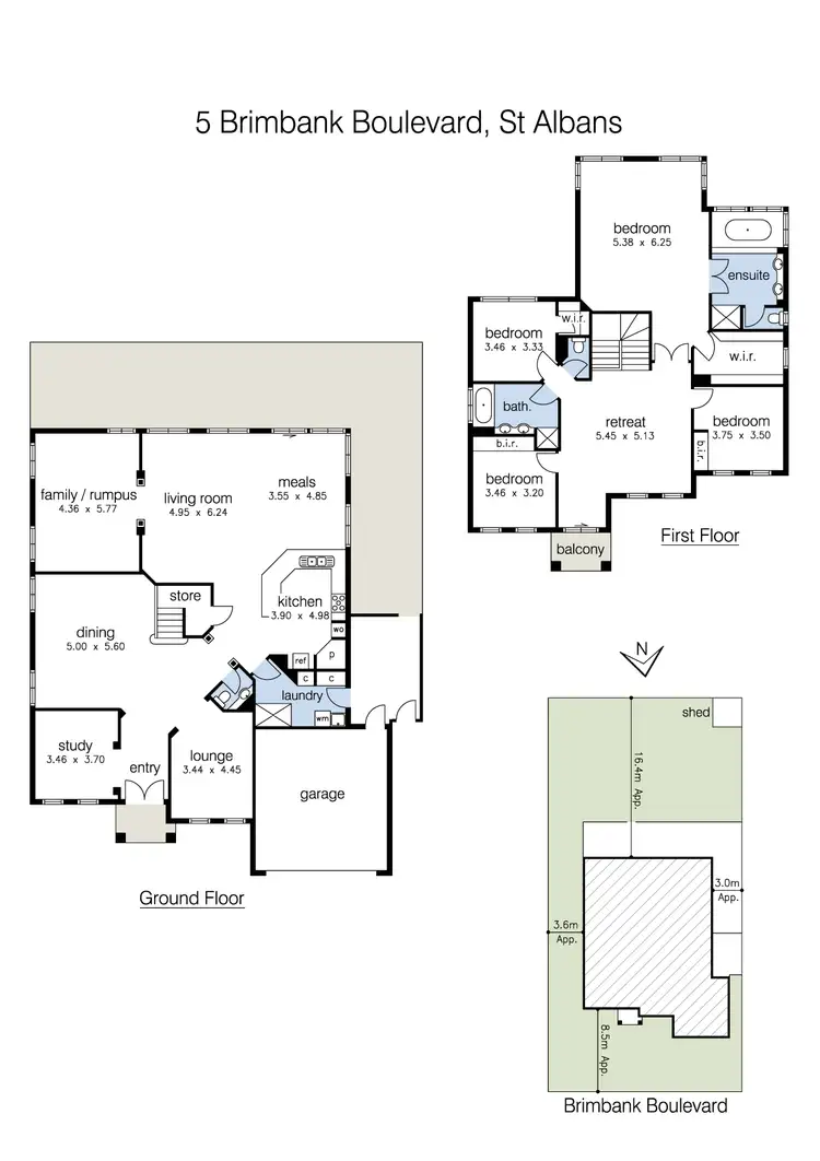 Floorplan of Homely house listing, 5 Brimbank Boulevard, St Albans VIC 3021