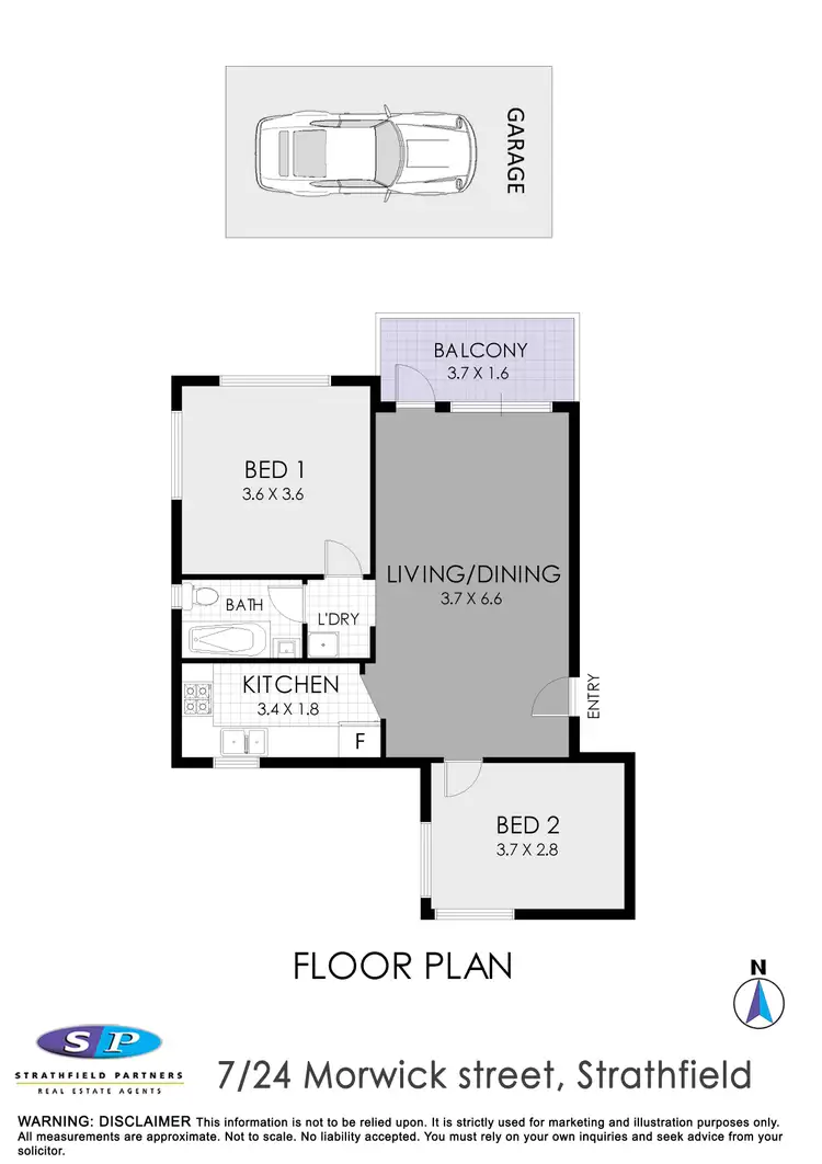 Floorplan of Homely apartment listing, 7/24 Morwick Street, Strathfield NSW 2135