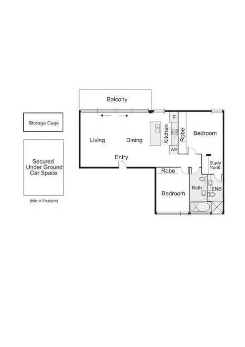 Floorplan of Homely apartment listing, 11/17 Pine Avenue, Elwood VIC 3184