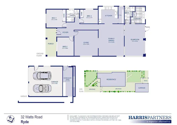 Floorplan of Homely house listing, 32 Watts Road, Ryde NSW 2112