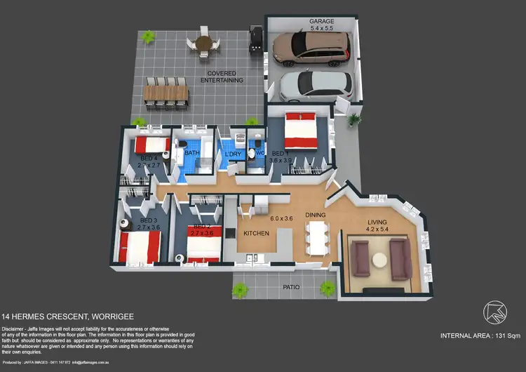 Floorplan of Homely house listing, 14 Hermes Crescent, Worrigee NSW 2540